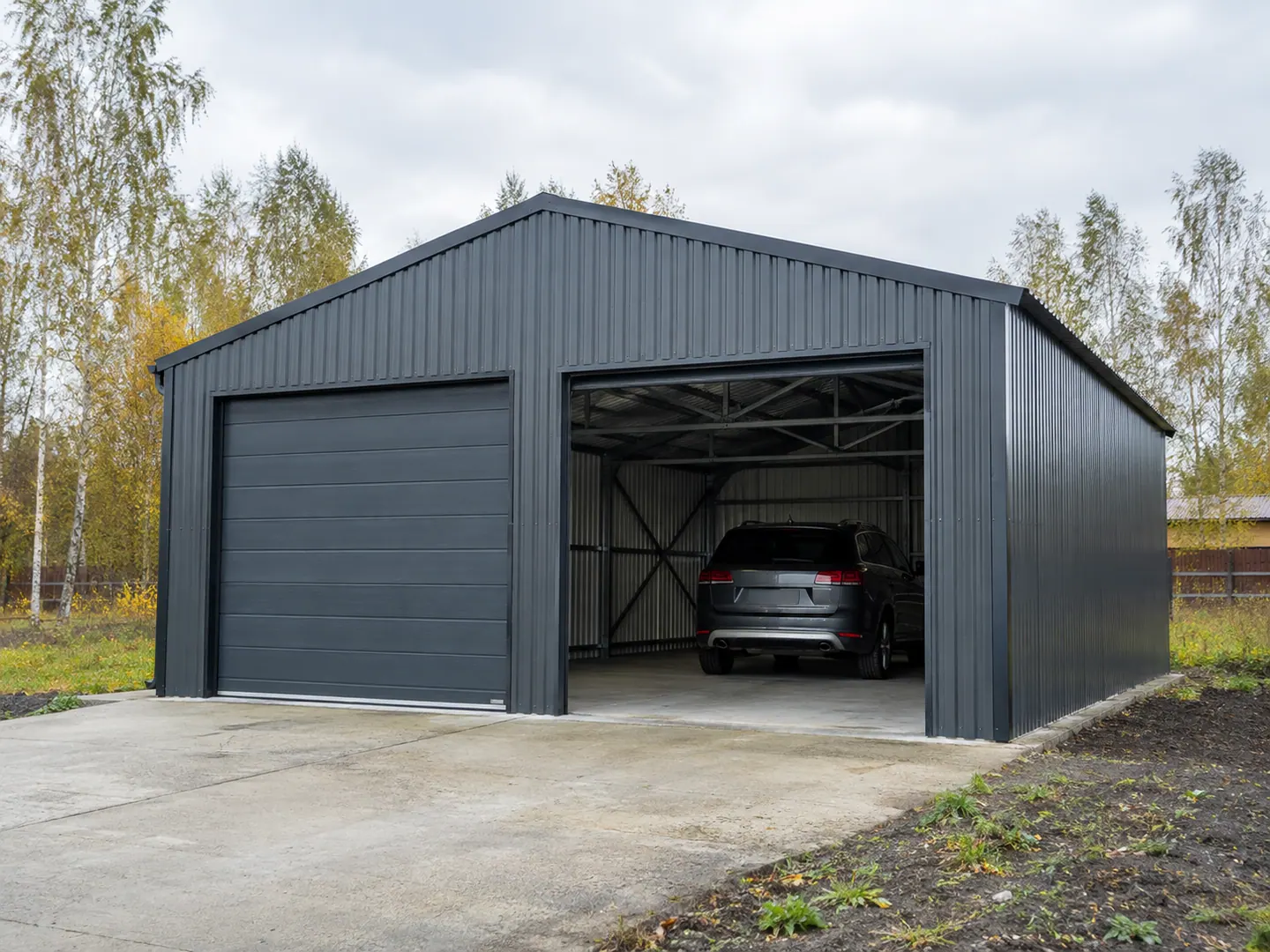 Стандартный каркас шириной 6 м, визуализация 6 × 6 м · H 3 м